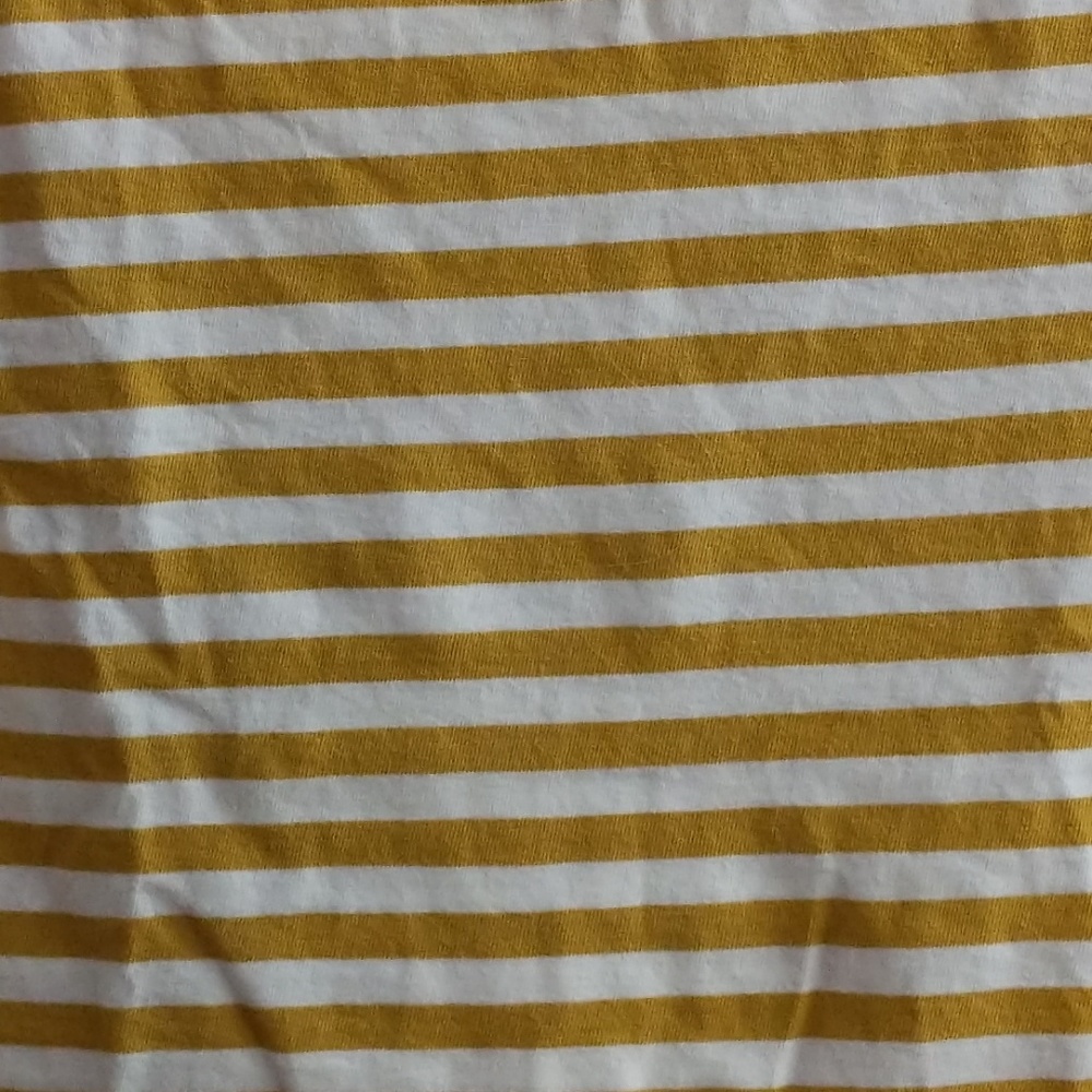 Brandy Melville yellow mustard striped crop top - Picture 4 of 4